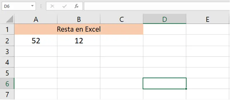 Restar en Excel con la función IM.SUSTR