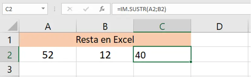 Restar Excel IM.SUSTR