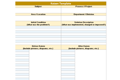 plantilla excel kaizen