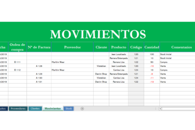 plantilla excel logistica