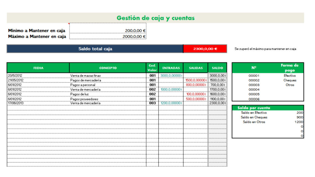 plantilla excel conciliación bancaria