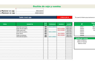 plantilla excel conciliación bancaria