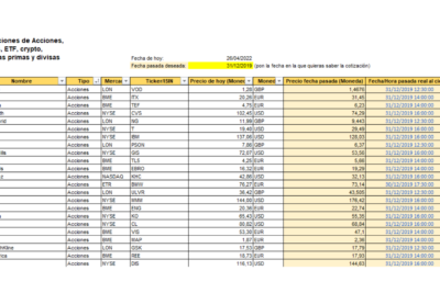 plantilla excel inversiones