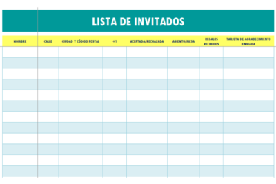 plantilla excel lista