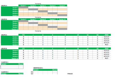 plantilla excel torneo 10 equipos