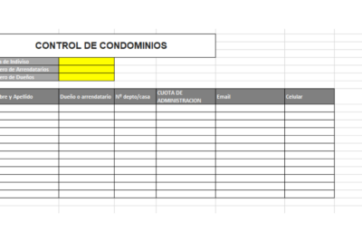 Control de Condominios