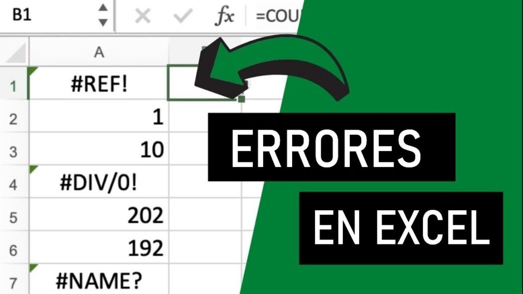 Los 8 Errores de Excel: ¿Cómo solucionar?